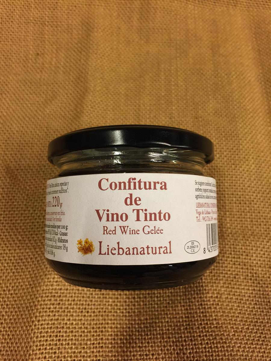 Confitura de vino tinto liebananatural